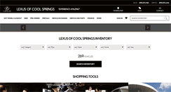 Desktop Screenshot of lexusofcoolsprings.com