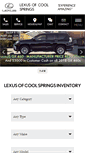 Mobile Screenshot of lexusofcoolsprings.com
